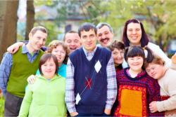 group of people of down syndrome
